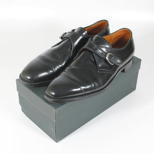 Alden Shell Cordovan Monkstrap Loafers Mens Size 12 D Black Leather 1707