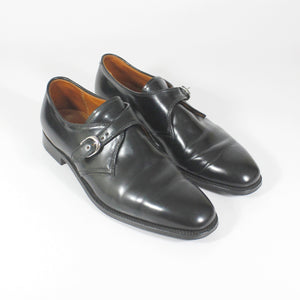 Alden Shell Cordovan Monkstrap Loafers Mens Size 12 D Black Leather 1707